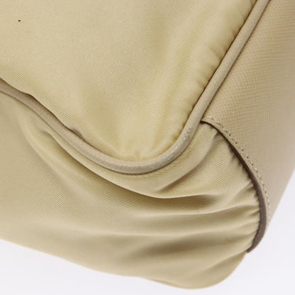 Prada Vintage Zip Handbag Tessuto, BEIGE, NYLON, Handbag