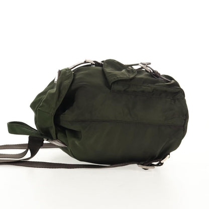 Prada Double Front Pocket Backpack Tessuto, KHAKI, NYLON, Backpack