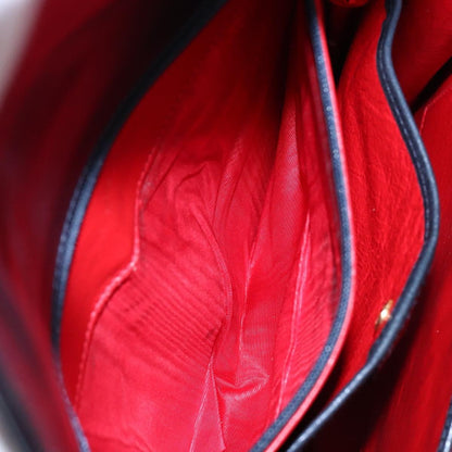 Gucci Lady Lock Leather, NAVY, LEATHER, Handbag