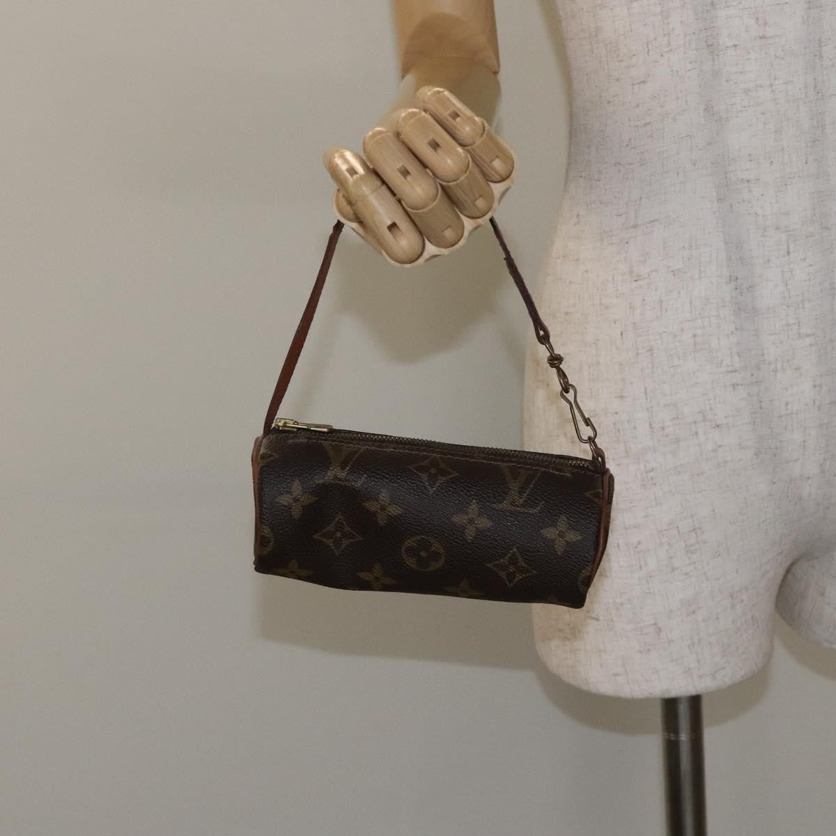 Louis Vuitton Papillon Pochette Monogram Canvas, BROWN, CANVAS, Clutche & pouche