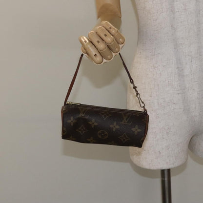 Louis Vuitton Papillon Pochette Monogram Canvas, BROWN, CANVAS, Clutche & pouche
