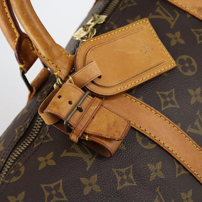 Louis Vuitton Keepall Bag Monogram Canvas, BROWN, CANVAS, Travel bag