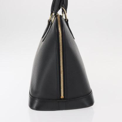 Louis Vuitton Alma Handbag Epi Leather, BLACK, LEATHER, Handbag