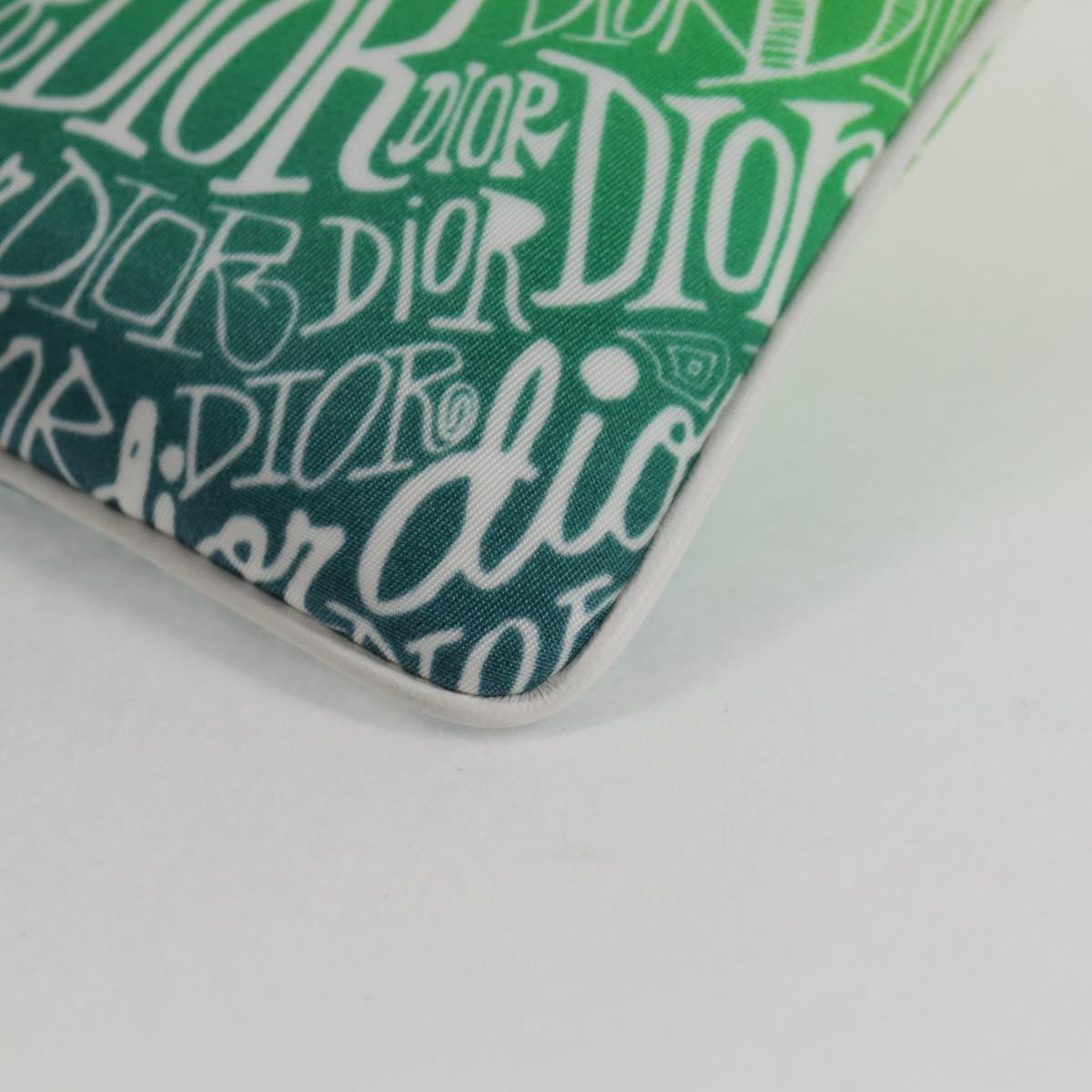 Christian Dior Pouch Stussy Nylon, YELLOW, NYLON, Clutche & pouche