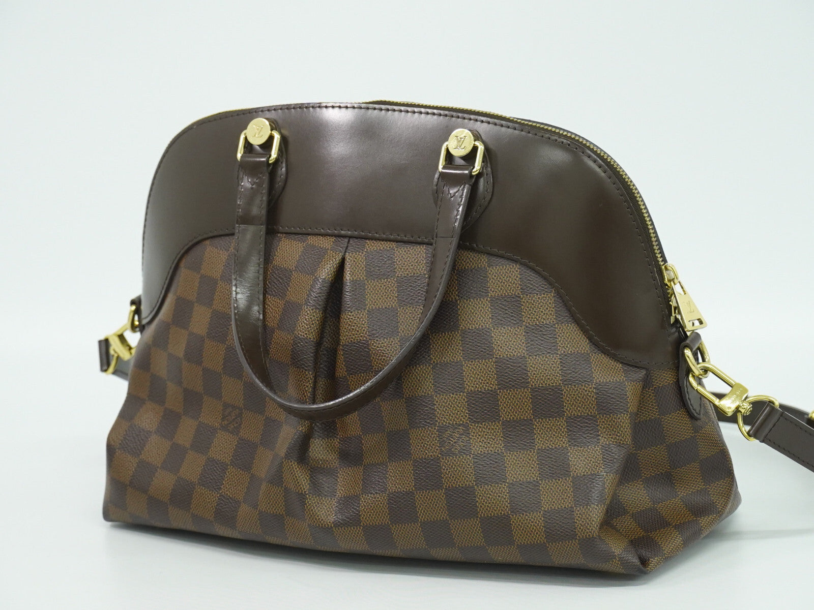 Louis Vuitton Salvi Handbag Damier, BROWN, CANVAS, Handbag
