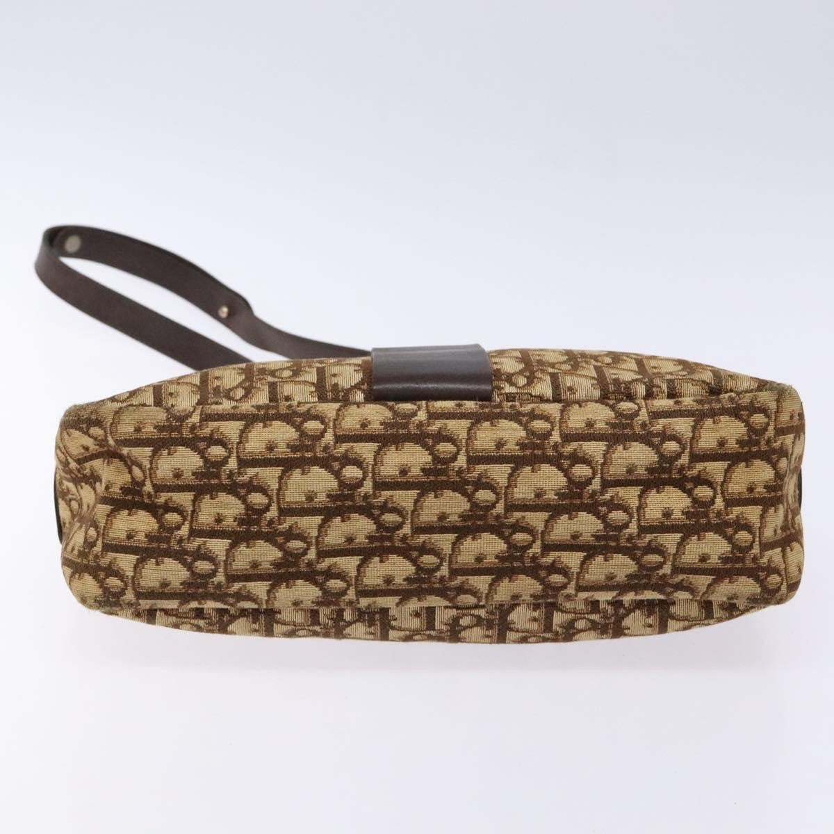 Christian Dior Vintage Trotter Shoulder Bag Canvas, BROWN, CANVAS, Shoulder bag