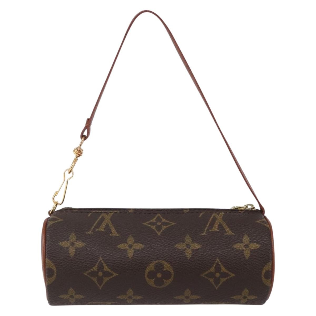 Louis Vuitton Papillon Pochette Monogram Canvas, BROWN, CANVAS, Clutche & pouche