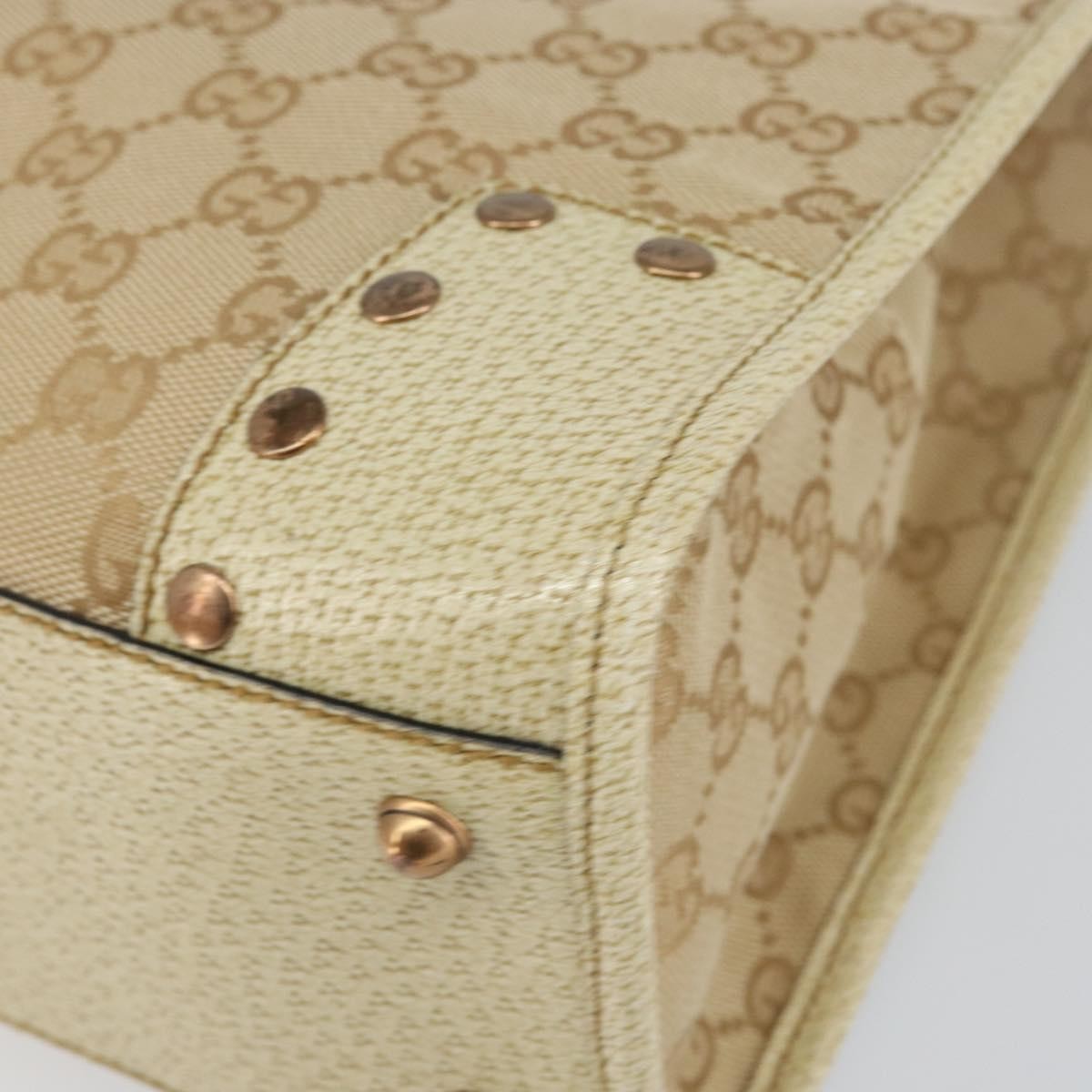 Gucci Open Tote GG Canvas, BEIGE, CANVAS, Tote bag