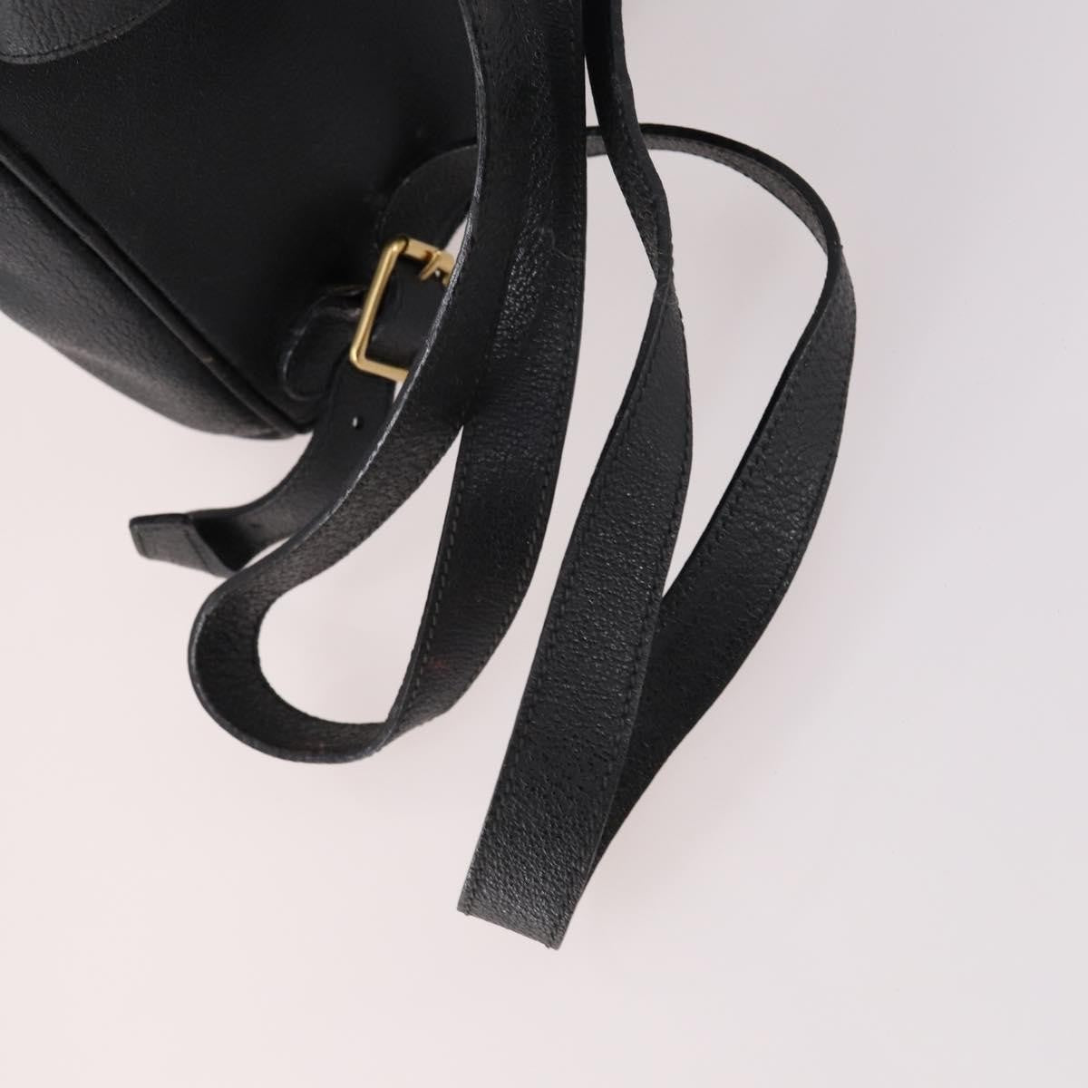 Gucci Vintage Bamboo Backpack Suede, BLACK, SUEDE, Backpack