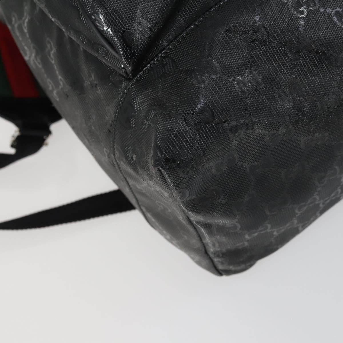 Gucci Buckle Backpack GG Imprime, BLACK, CANVAS, Backpack