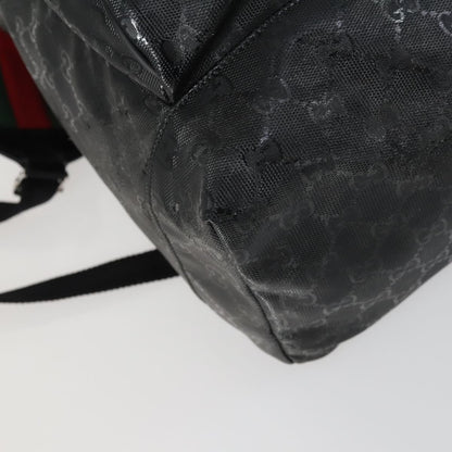 Gucci Buckle Backpack GG Imprime, BLACK, CANVAS, Backpack