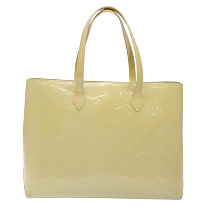 Louis Vuitton Wilshire Handbag Monogram Vernis, YELLOW, PATENT_LEATHER, Handbag