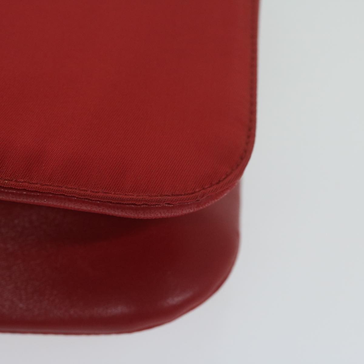 Prada Chain Shoulder Bag Tessuto, RED, NYLON, Shoulder bag