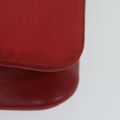 Prada Chain Shoulder Bag Tessuto, RED, NYLON, Shoulder bag