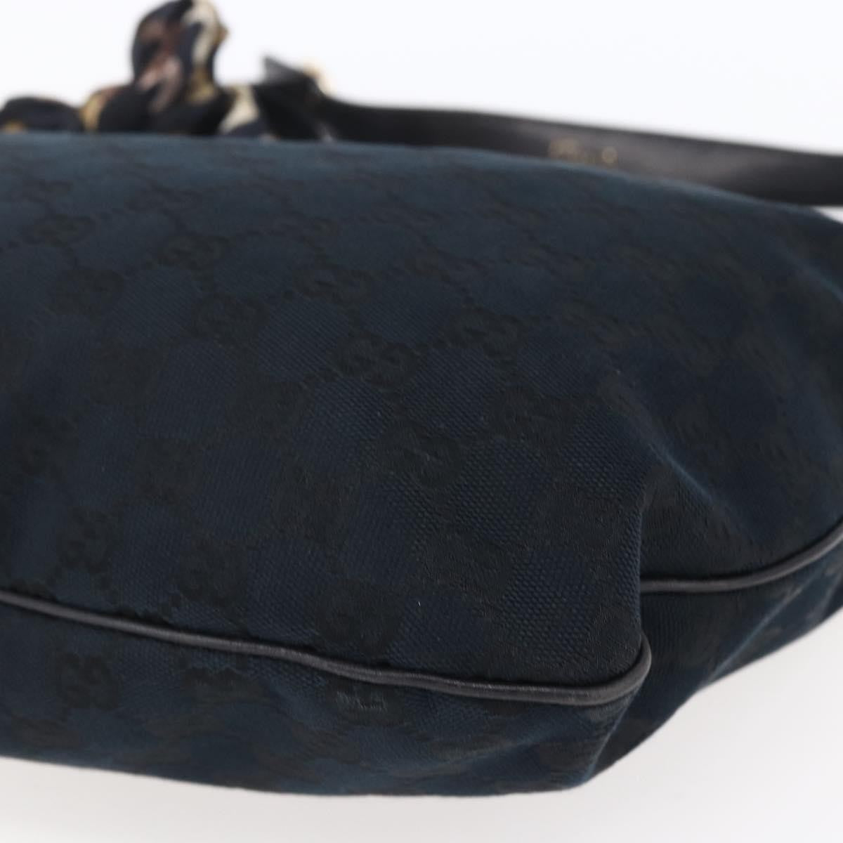 Gucci Positano Hobo GG Canvas, BLACK, CANVAS, Shoulder bag