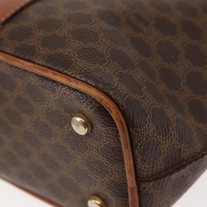 Celine Vintage Macadam Shoulder Bag Canvas, BROWN, PVC, Shoulder bag