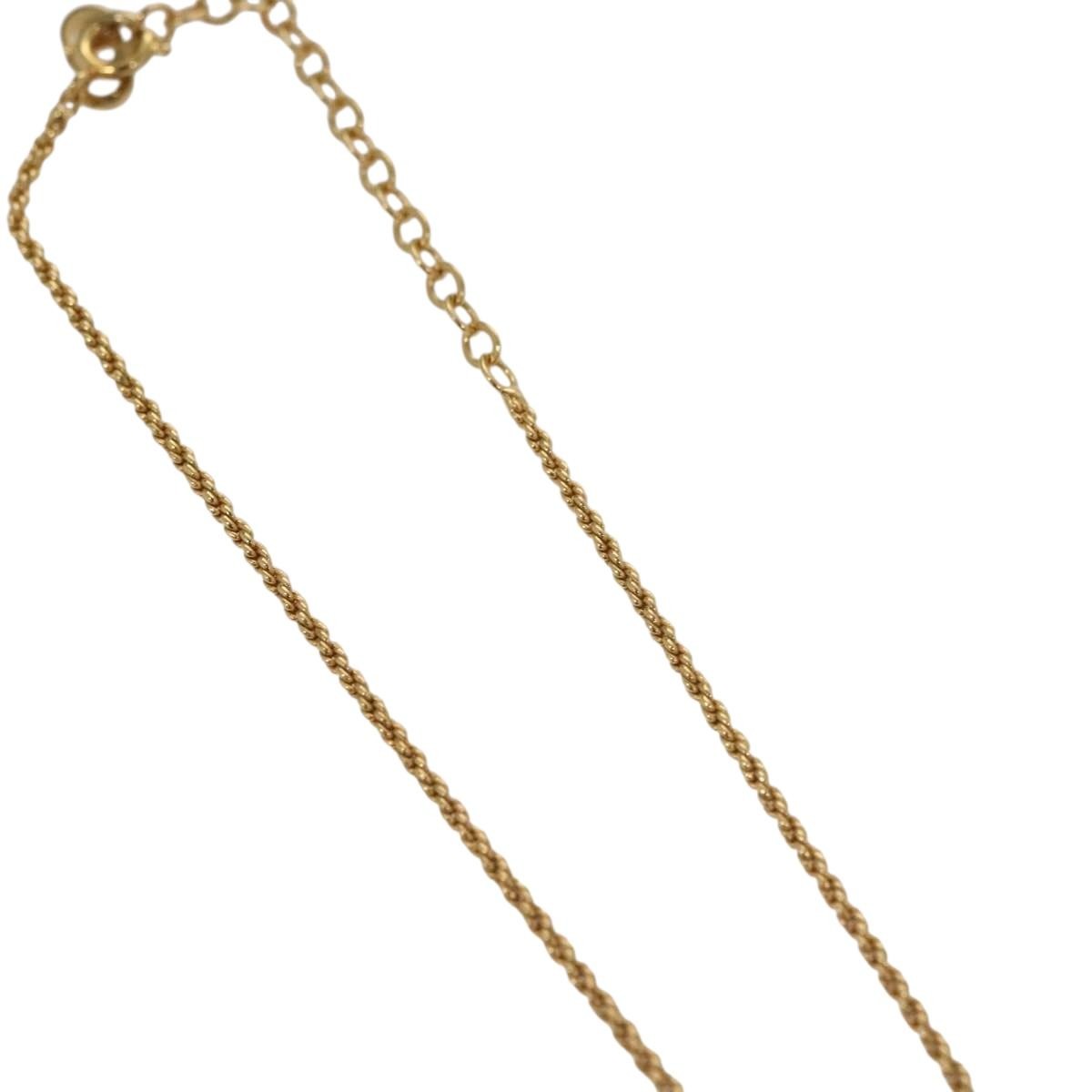 Christian Dior CD Pendant Necklace Gold-plated, GOLD, METAL, Necklace