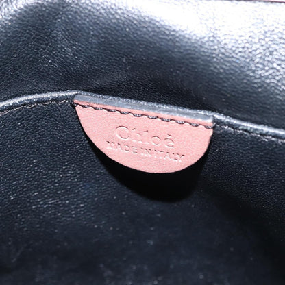 Chloe Elsie Chain Shoulder Bag Leather, PINK, LEATHER, Shoulder bag