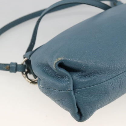 Chloe Lily Handbag Leather, Blue, Leather, Handbag
