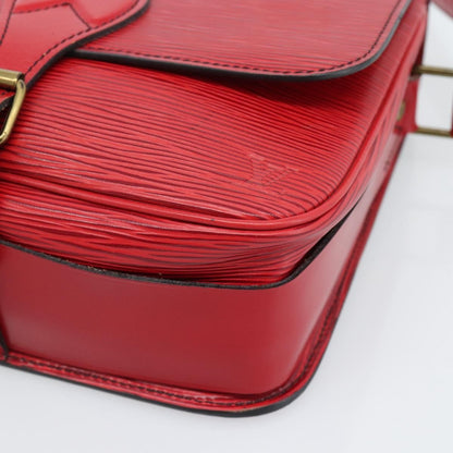 Louis Vuitton Cartouchiere Handbag Epi Leather, Red, Leather, Shoulder Bag