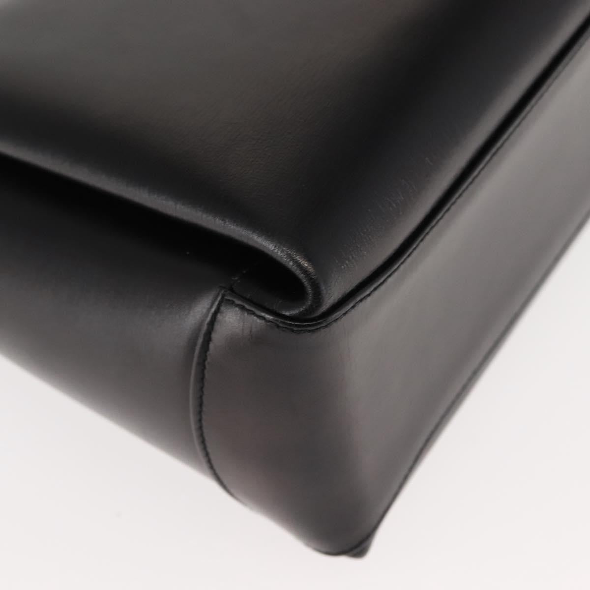 Gucci Vintage Convertible Box Crossbody Bag Leather, BLACK, LEATHER, Handbag