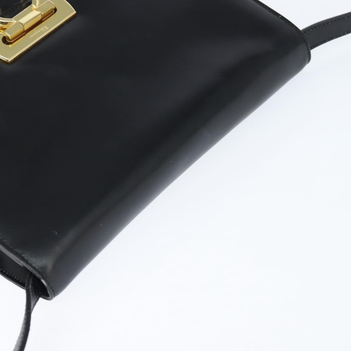 Salvatore Ferragamo Gancini Flap Shoulder bag Leather, BLACK, LEATHER, Shoulder bag