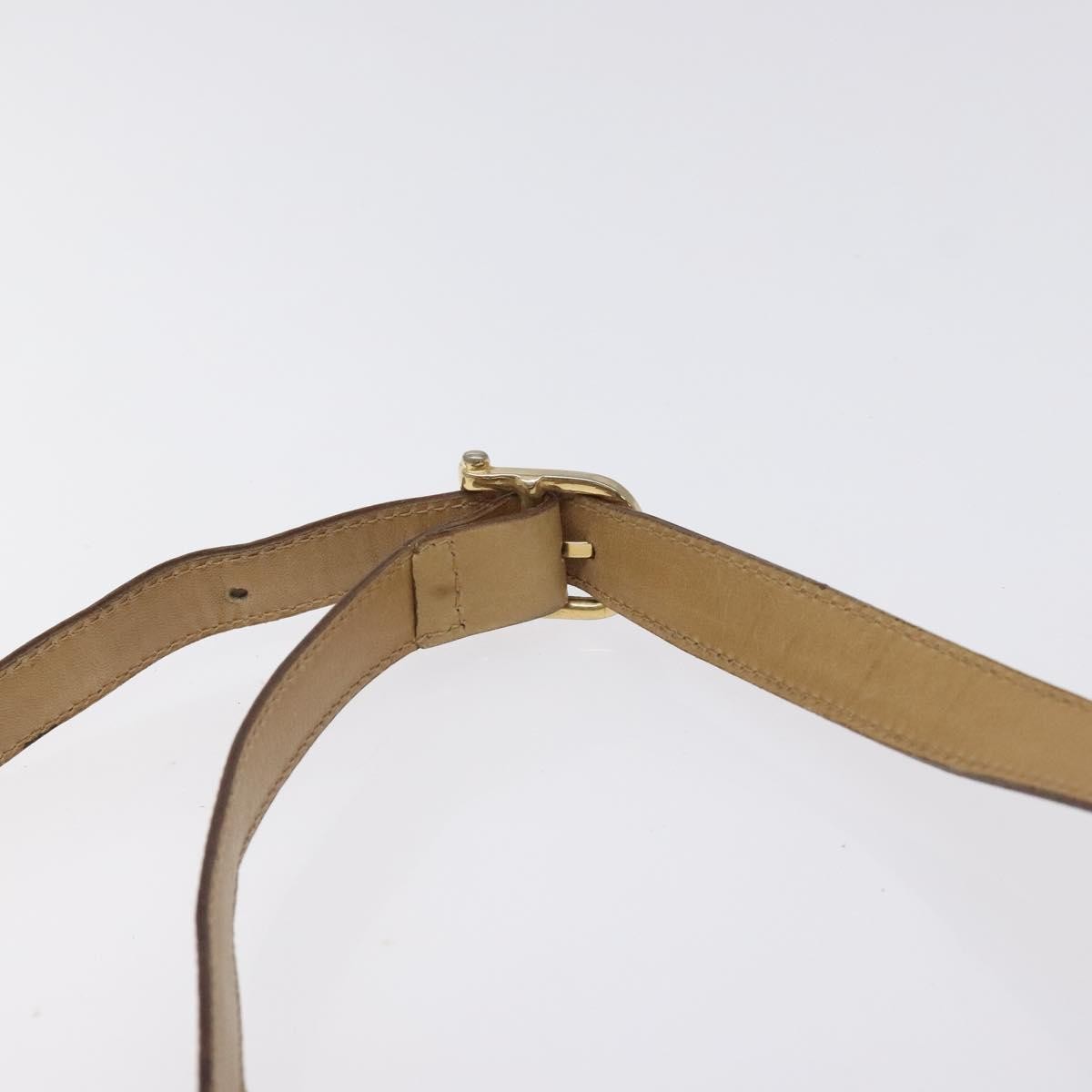 Celine Vintage Macadam Shoulder Bag Macadam Canva  Vinyl, BEIGE, PVC, Shoulder bag