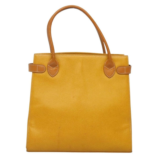 Burberry Vintage Handbag Leather, YELLOW, LEATHER, Handbag
