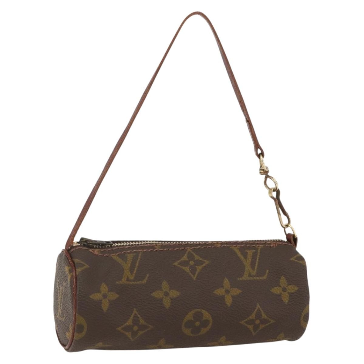 Louis Vuitton Papillon Pochette Monogram Canvas, BROWN, CANVAS, Clutche & pouche