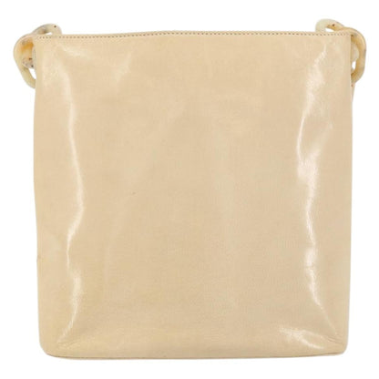 Prada Vintage Shoulder Bag Leather, BEIGE, LEATHER, Shoulder bag