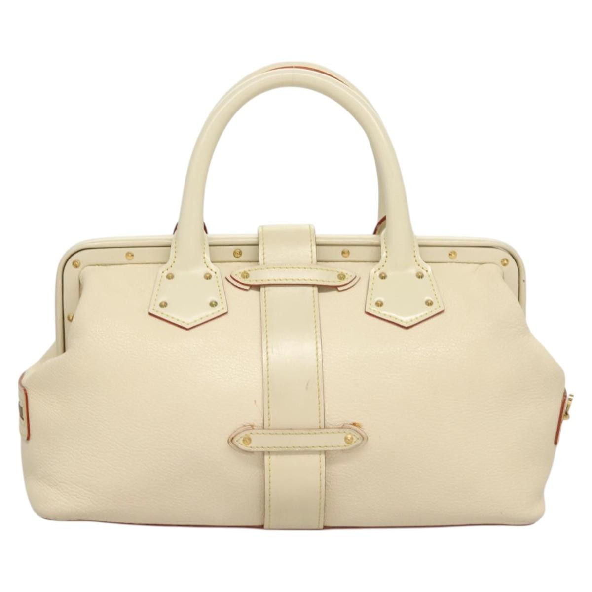 Louis Vuitton Suhali L'Ingenieux Handbag Leather, WHITE, LEATHER, Handbag