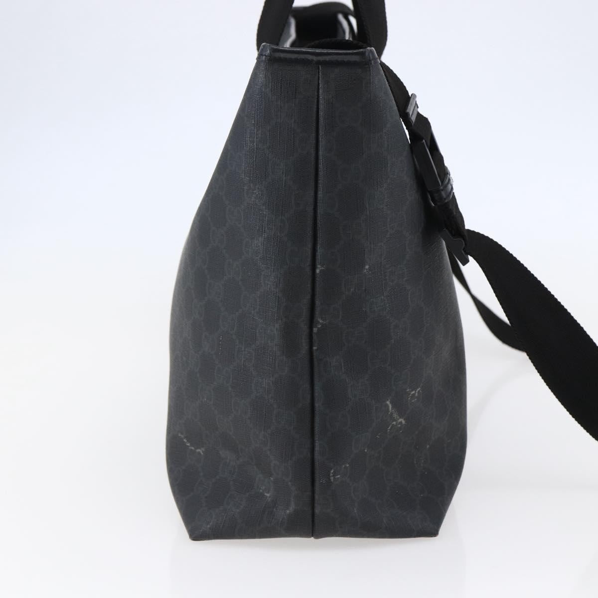Gucci Convertible Zip Tote GG Canvas, BLACK, PVC, Tote bag