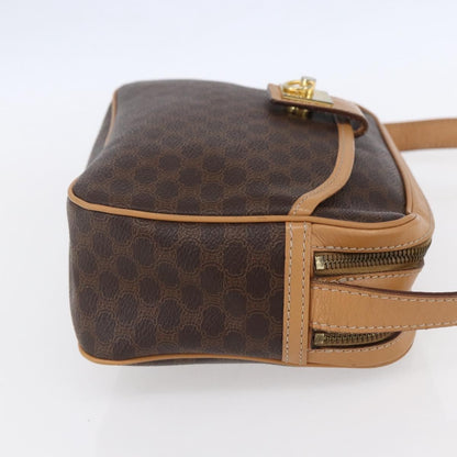 Celine Macadam Shoulder Bag PVC Leather, BROWN, PVC, Shoulder bag