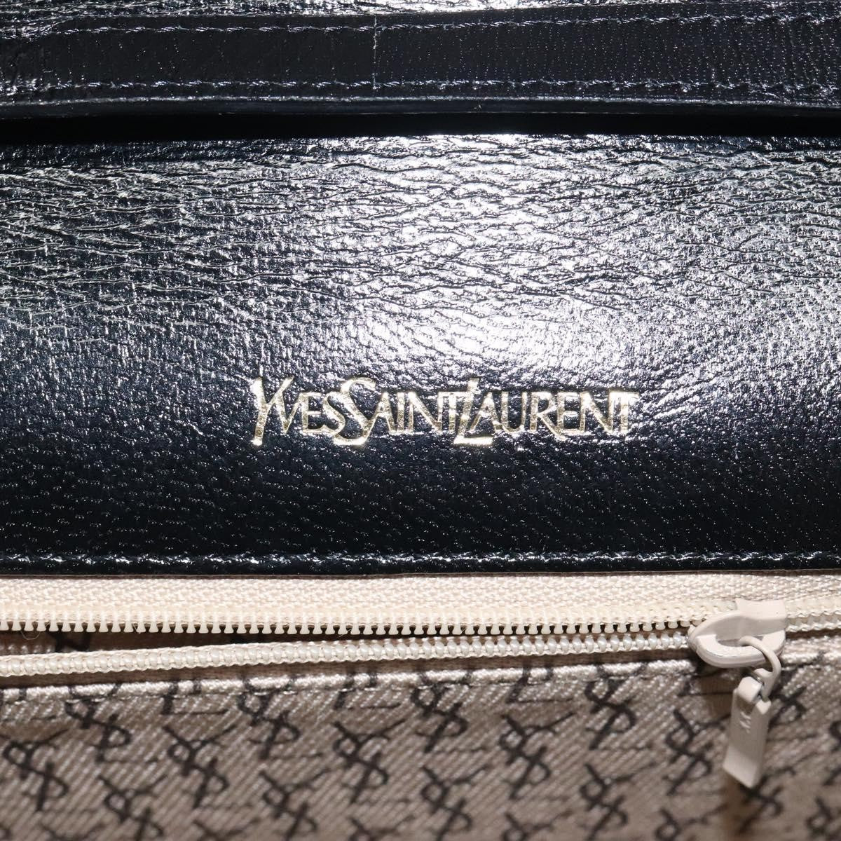 Saint Laurent Vintage Shoulder Bag Leather, BLACK, LEATHER, Shoulder bag