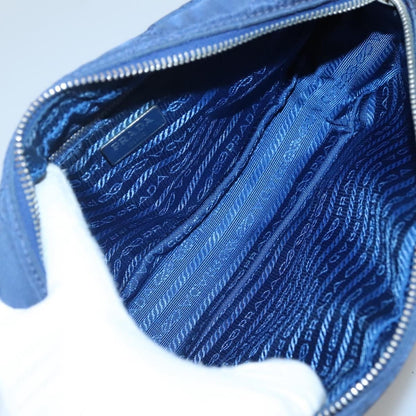 Prada Front Pocket Camera Bag Quilted Tessuto, BLUE, NYLON, Shoulder bag