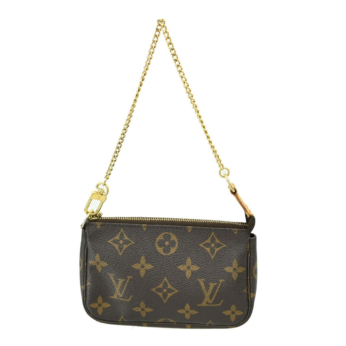 Louis Vuitton Pochette Accessoires Monogram Canvas, BROWN, CANVAS, Clutche & pouche