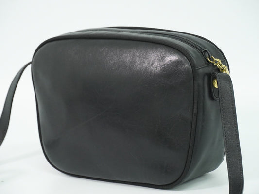 Salvatore Ferragamo Vara Bow camera Shoulder Bag Leather, BLACK, LEATHER, Shoulder bag