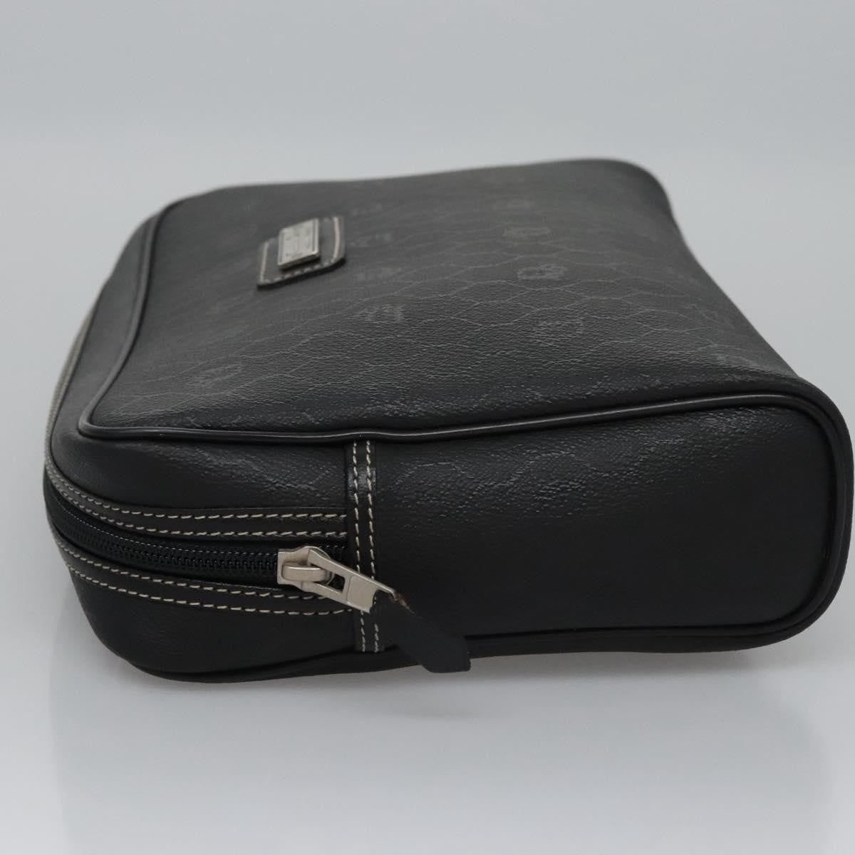 Christian Dior Vintage honeycomb clutch Canvas, BLACK, CANVAS, Clutche & pouche