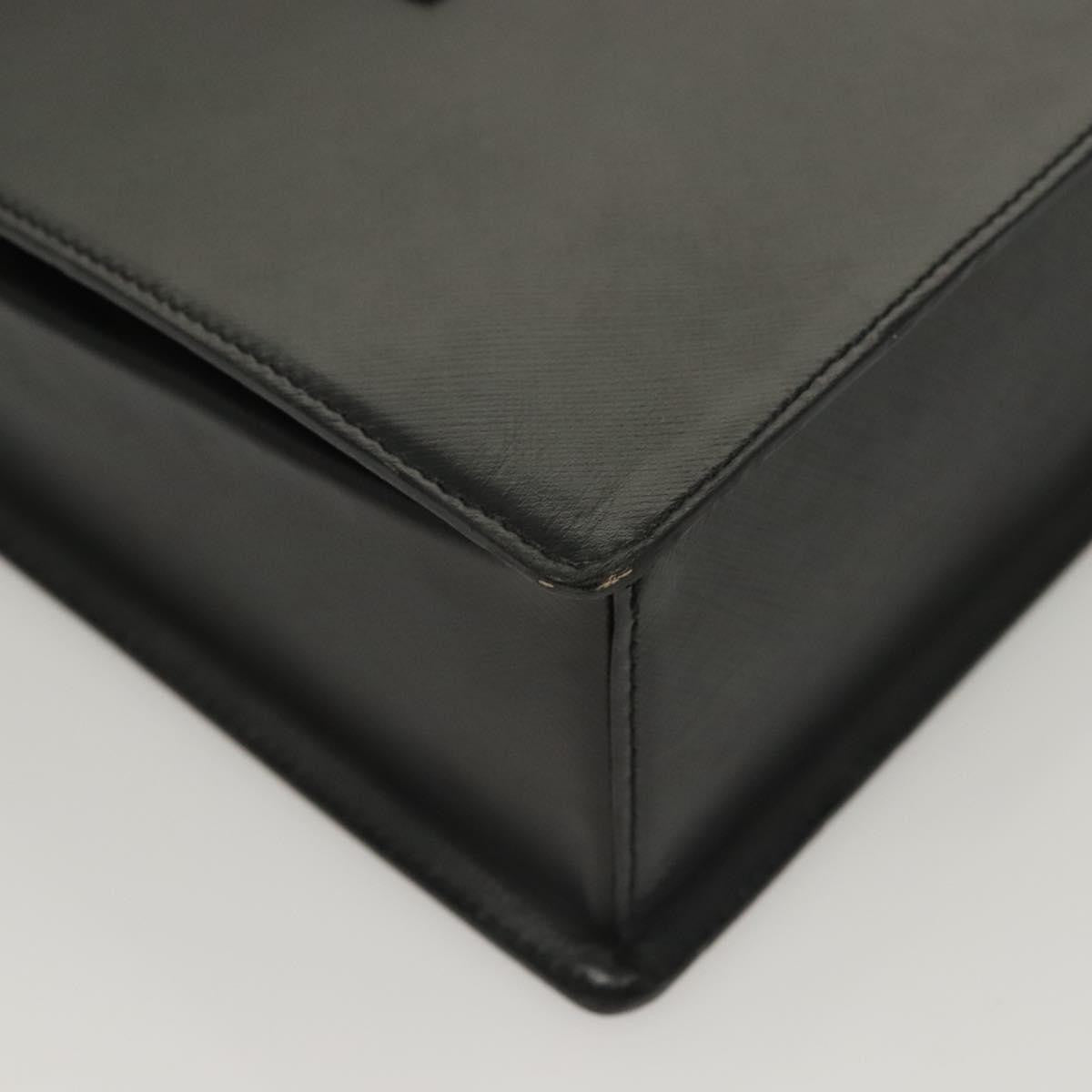 Burberry Vintage Handbag Leather, BLACK, LEATHER, Handbag