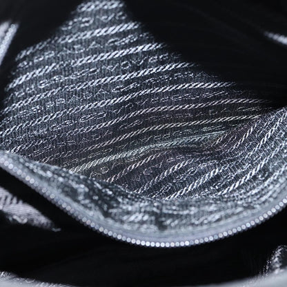 Prada Front Pocket Messenger Bag Tessuto, BLACK, NYLON, Shoulder bag