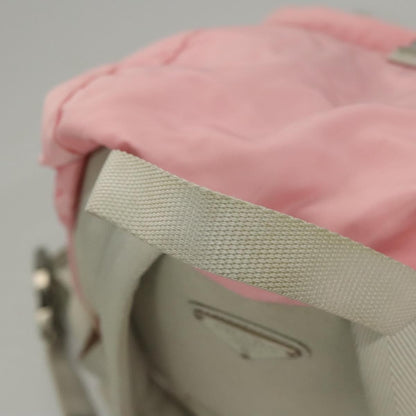 Prada Single Buckle Pocket Backpack Tessuto, PINK, NYLON, Backpack