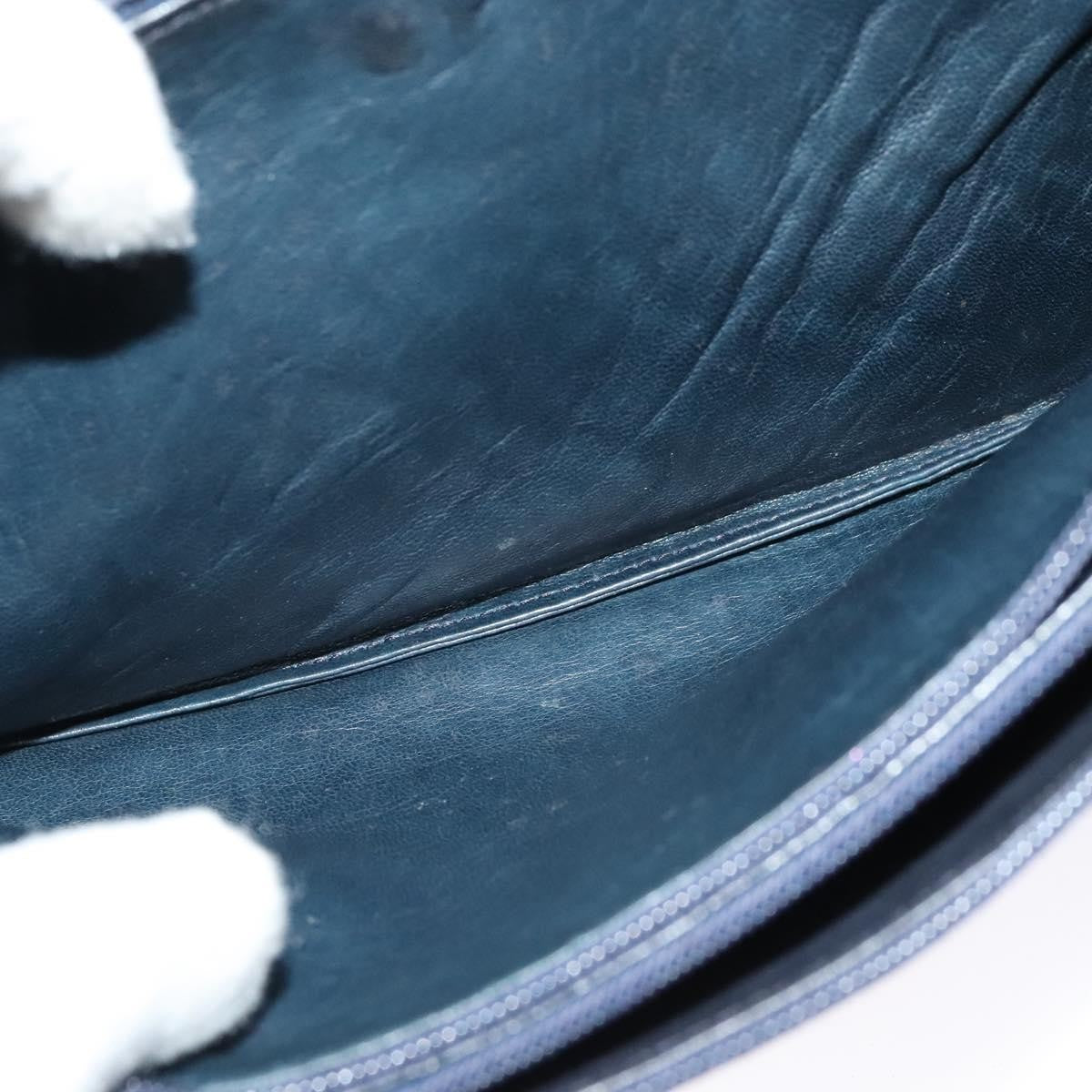 Celine Shoulder Bag Leather, NAVY, LEATHER, Shoulder bag