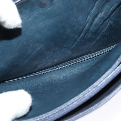 Celine Shoulder Bag Leather, NAVY, LEATHER, Shoulder bag