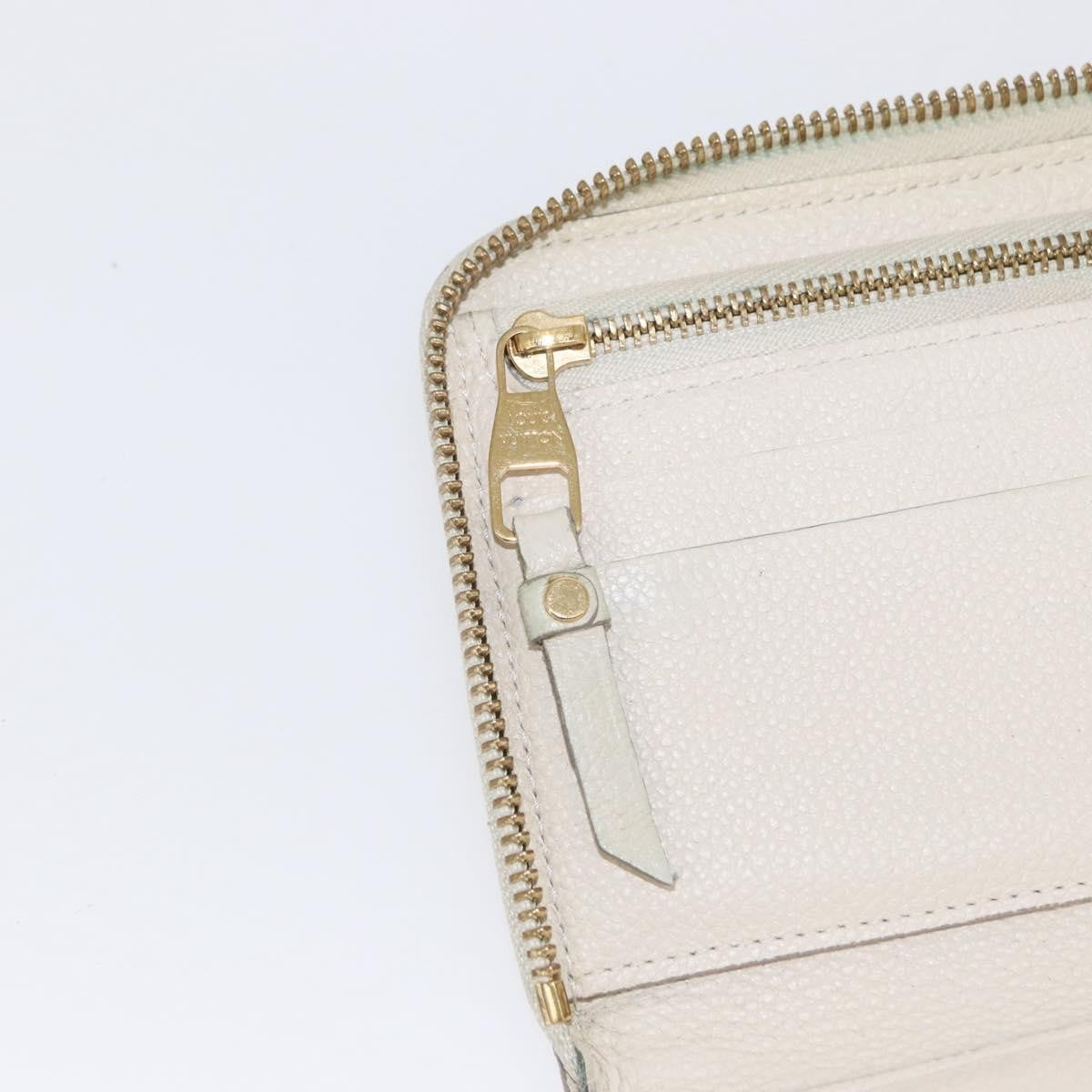 Louis Vuitton Zippy Wallet NM Leather Empreinte, WHITE, LEATHER, Wallets