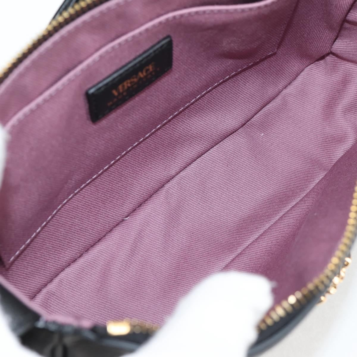 Versace Medusa Shoulder Bag Leather, BLACK, LEATHER, Shoulder bag