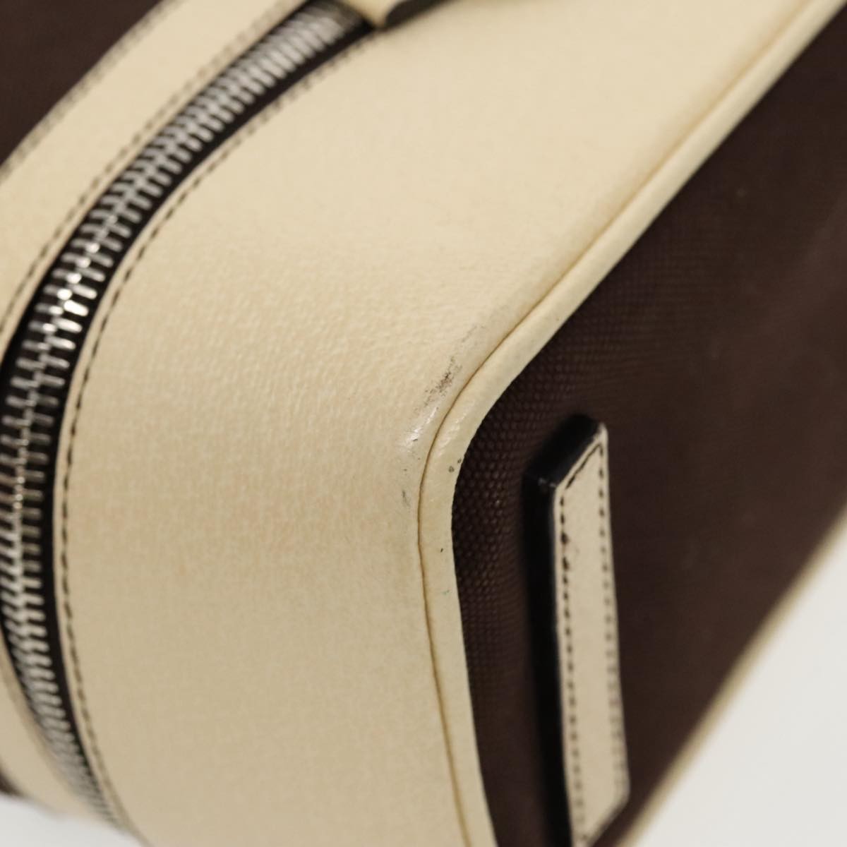 Prada Vintage Handbag Canvas, BROWN, CANVAS, Handbag