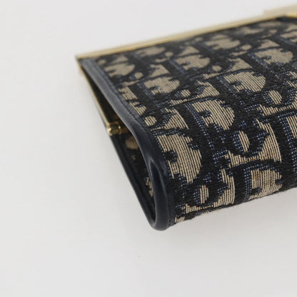 Christian Dior Vintage Trotter Pouch Canvas, NAVY, CANVAS, Clutche & pouche
