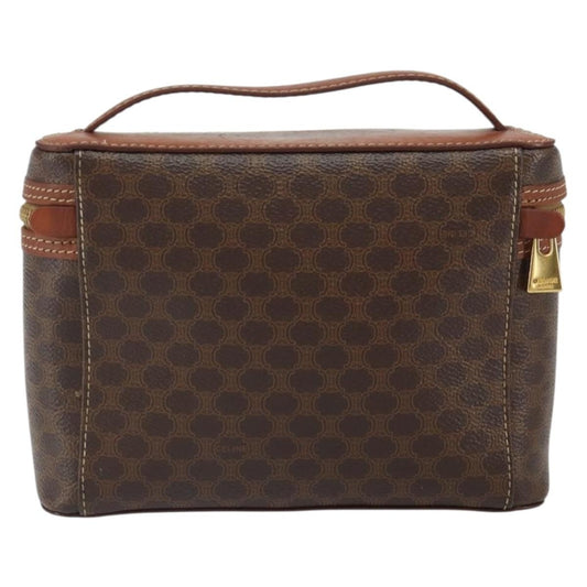 Celine Macadam Vanity Bag Canvas, BROWN, CANVAS, Clutche & pouche