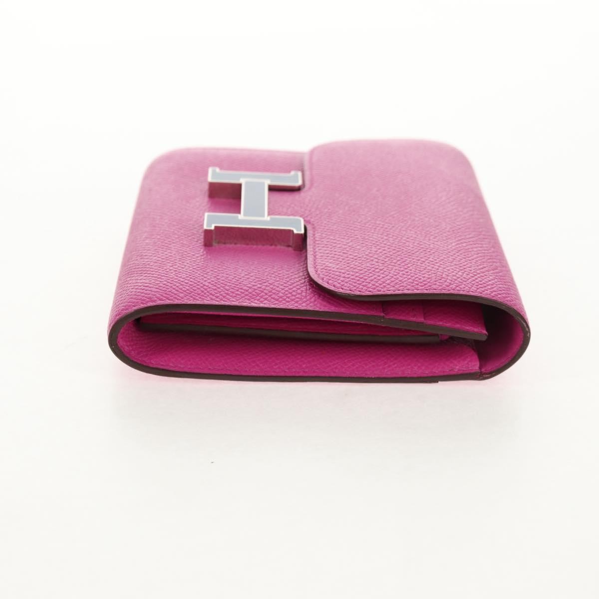 Hermes Constance Slim Wallet Epsom, PURPLE, LEATHER, Wallets