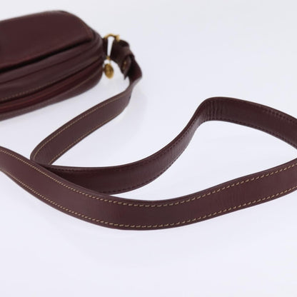cartier Must de Cartier Shoulder Bag Leather, BURGUNDY, LEATHER, Shoulder bag